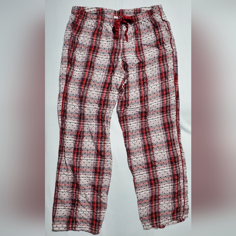 Victoria's Secret Large Pajama Pants Pink Red Plaid